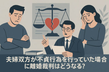 夫婦双方が不貞行為を行っていた場合に離婚裁判はどうなる？離婚専門弁護士が解説！