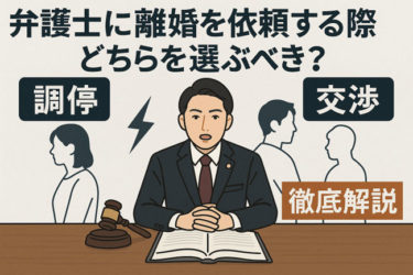 弁護士に離婚を依頼する際、調停と交渉、どちらを選ぶべき？ 徹底解説